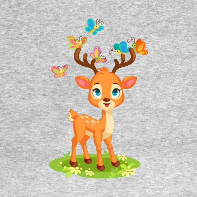 Cute Deer by King Tiger